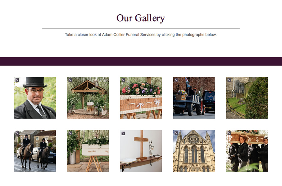 adam collier funeral services gallery page